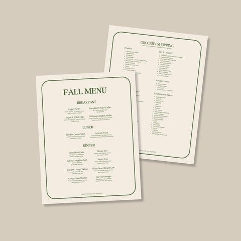 Seasonal Menu (CANVA Template)